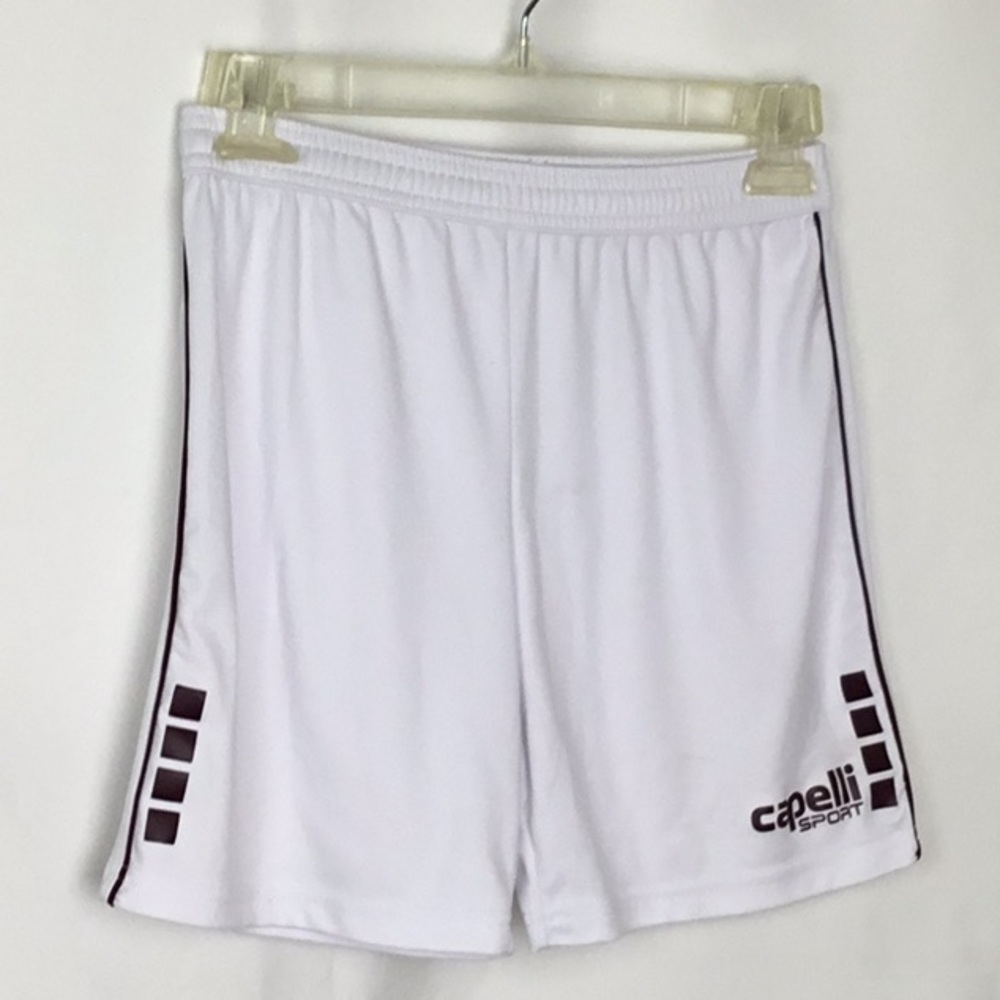 Capelli White Sport Shorts CS DRY  White Soccer Shorts Youth Size M (10-12)